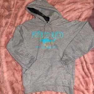 Gray Blue and Green Puerto Rico sweatshirt (SMALL)